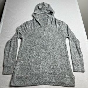 Lemon‎ Tart Gray Super Soft Lightweight Comfy Brushed Knit Hoodie Size S